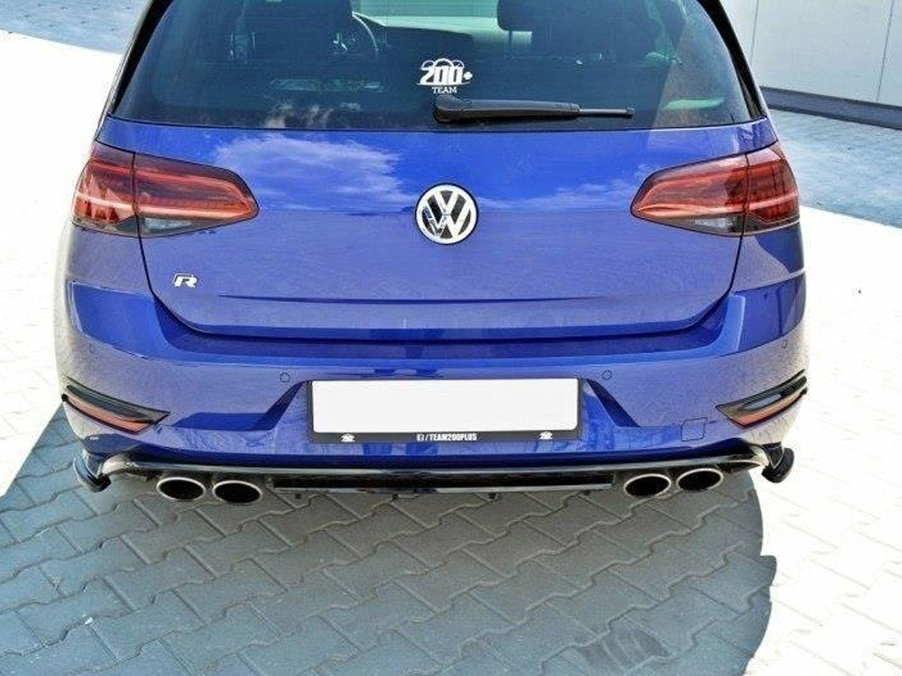 Rear Side Splitters Vw Golf 7 R / R-Line Facelift - Textured