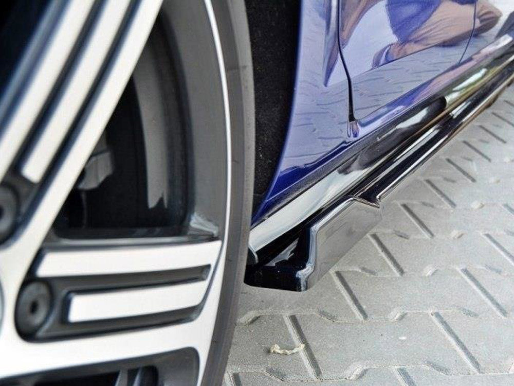 Side Skirts Diffusers V.1 Volkswagen Golf R / R-Line Mk7 Facelift