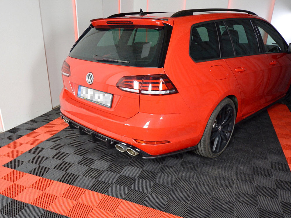 Rear Valance Volkswagen Golf R Variant Mk7 Facelift - Textured
