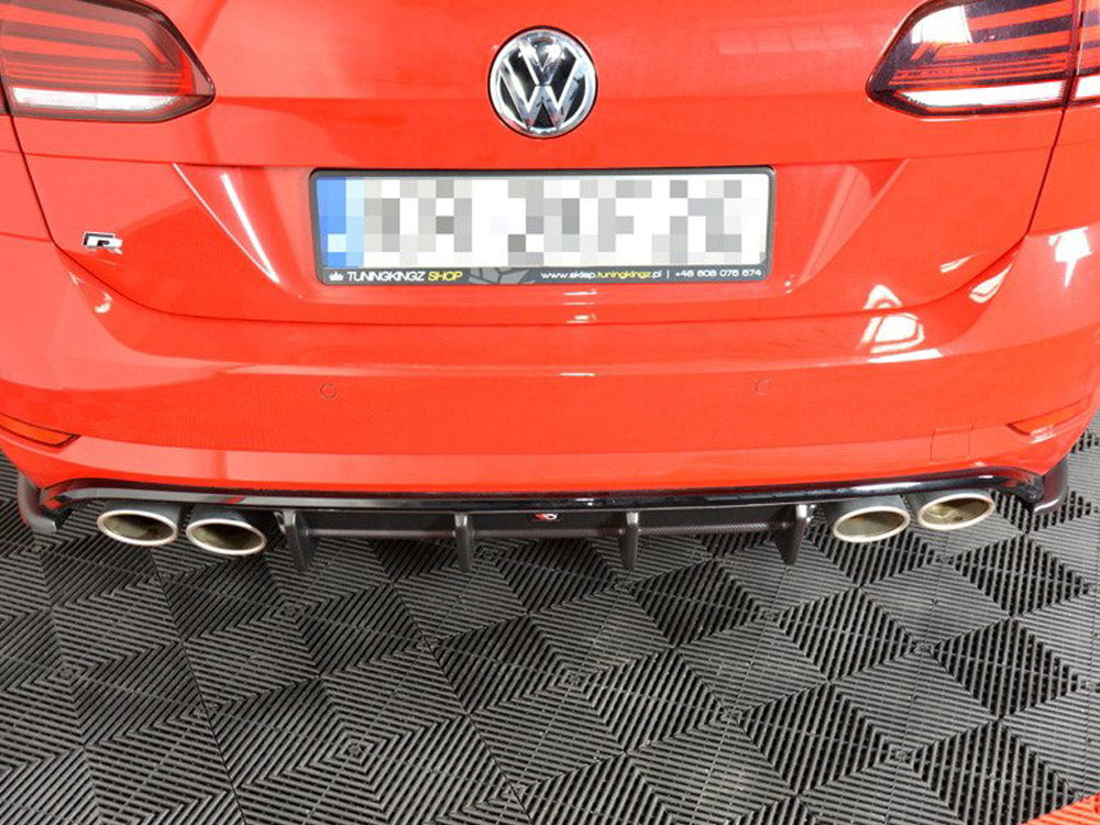 Rear Valance Volkswagen Golf R Variant Mk7 Facelift - Textured