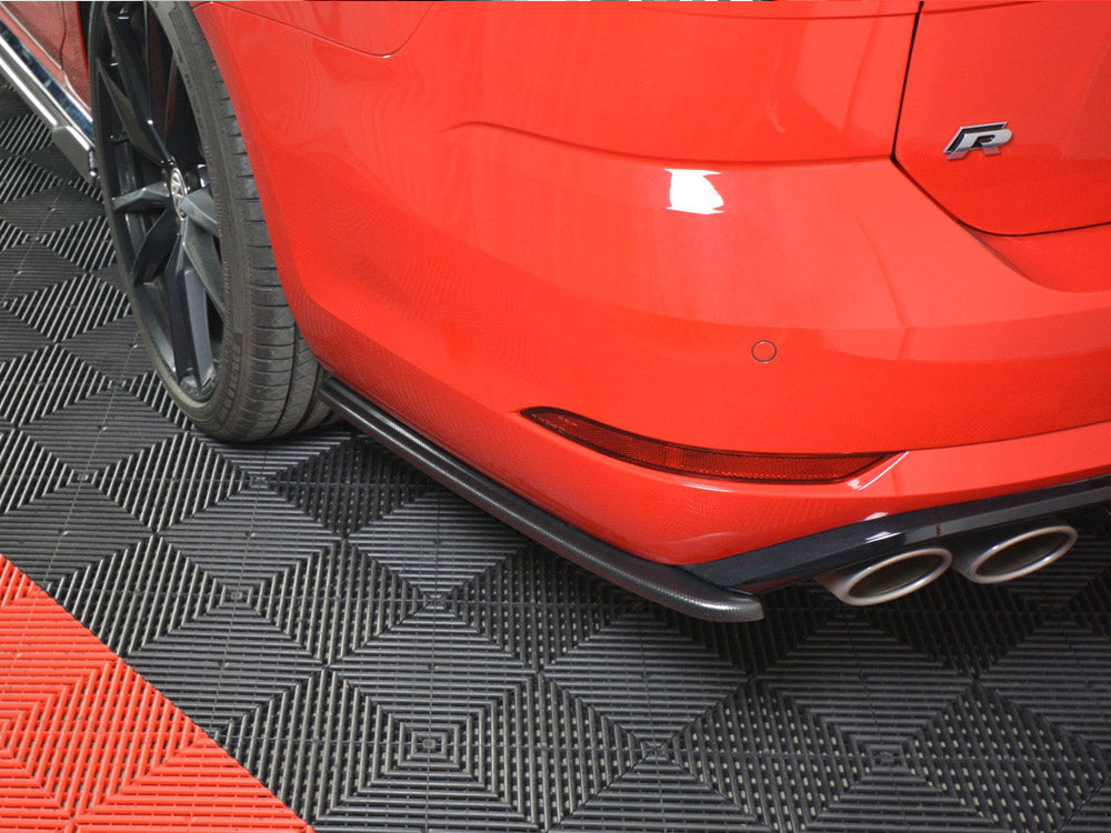 Rear Side Splitters V.1 Vw Golf 7 R Variant Facelift - Textured