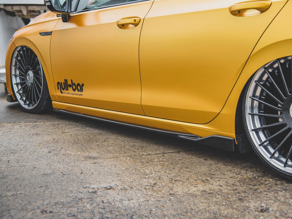 Side Skirts Diffusers V.2 Vw Golf Mk8 (2020-) - Textured