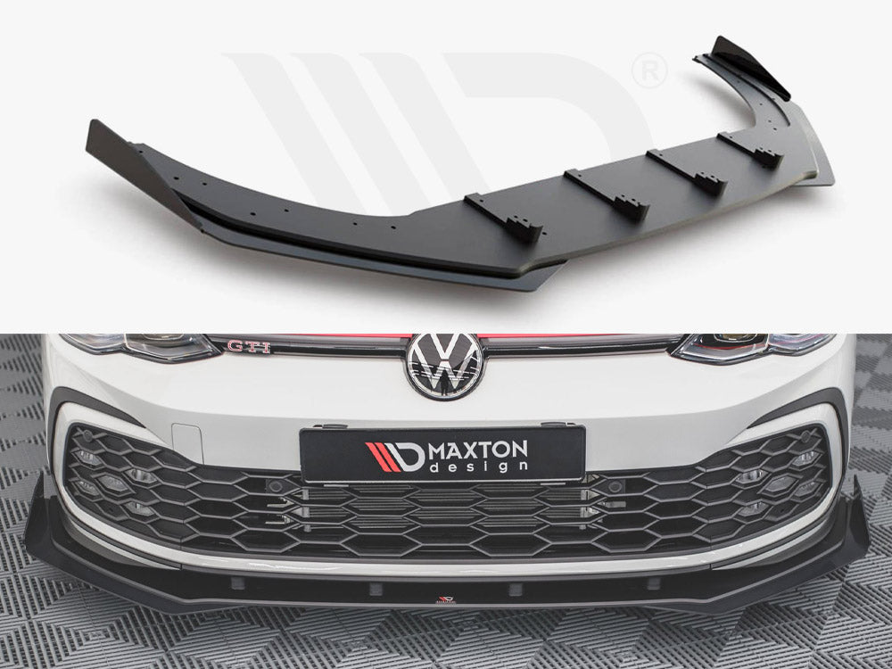Street Pro Front Splitter + Flaps Volkswagen Golf Gti / Gte / Gtd / R-Line Mk8