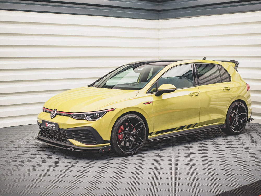 Side Skirts Diffusers V.2 + Flaps Volkswagen Golf Gti / Gte / Gti Clubsport / Gtd / R-Line Mk8