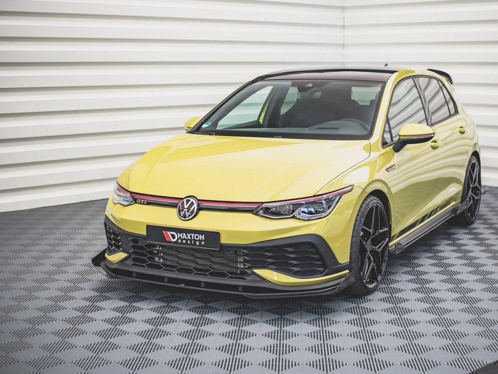 Street Pro Front Splitter + Flaps Vw Golf 8 Gti Clubsport