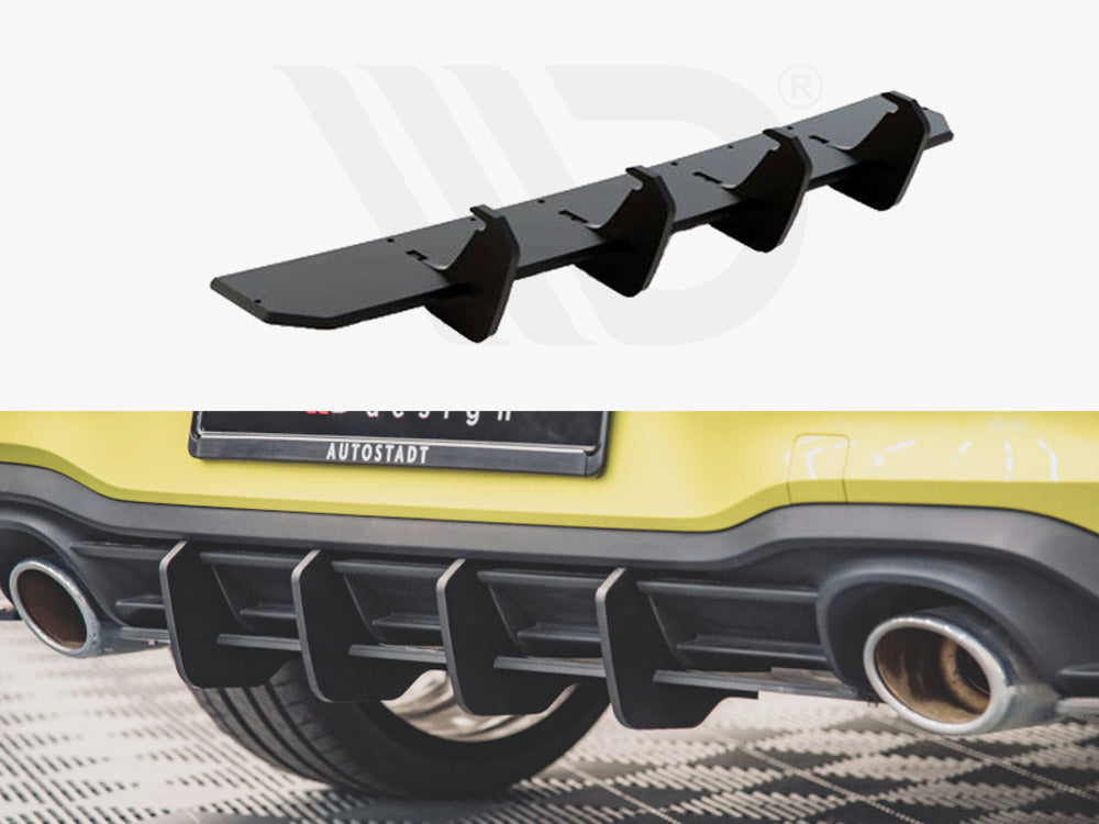 Street Pro Rear Diffuser V.1 Vw Golf 8 Gti Clubsport