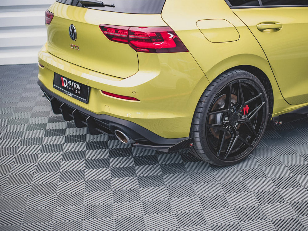 Street Pro Rear Side Splitters + Flaps Vw Golf 8 Gti Clubsport