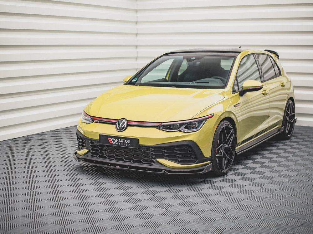 Front Splitter V.1 + Flaps Vw Golf 8 Gti Clubsport