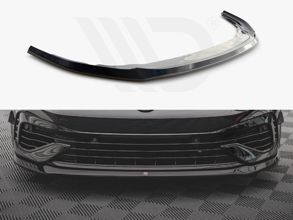 Front Splitter V.5 Vw Golf R Mk8 - Textured