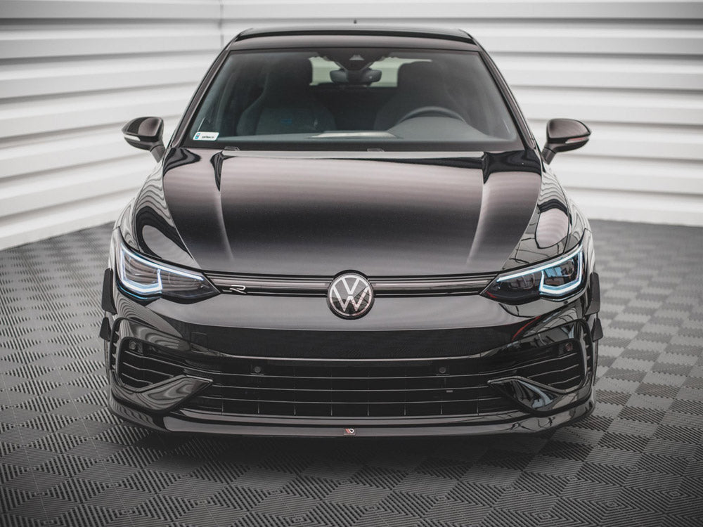 Front Splitter V.5 Vw Golf R Mk8 - Textured