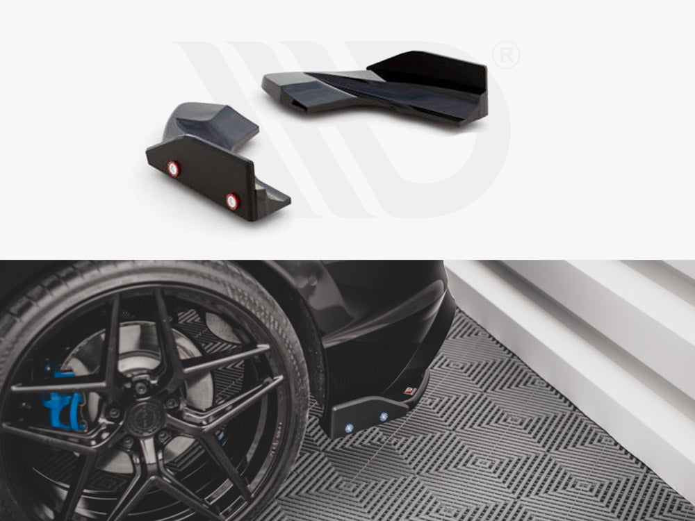 Rear Side Splitters V.2 + Flaps Vw Golf R Mk8