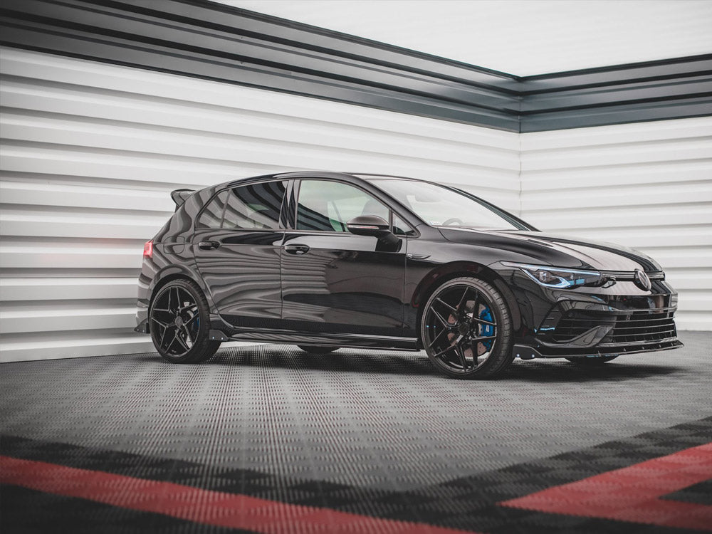 Rear Side Splitters V.2 + Flaps Vw Golf R Mk8