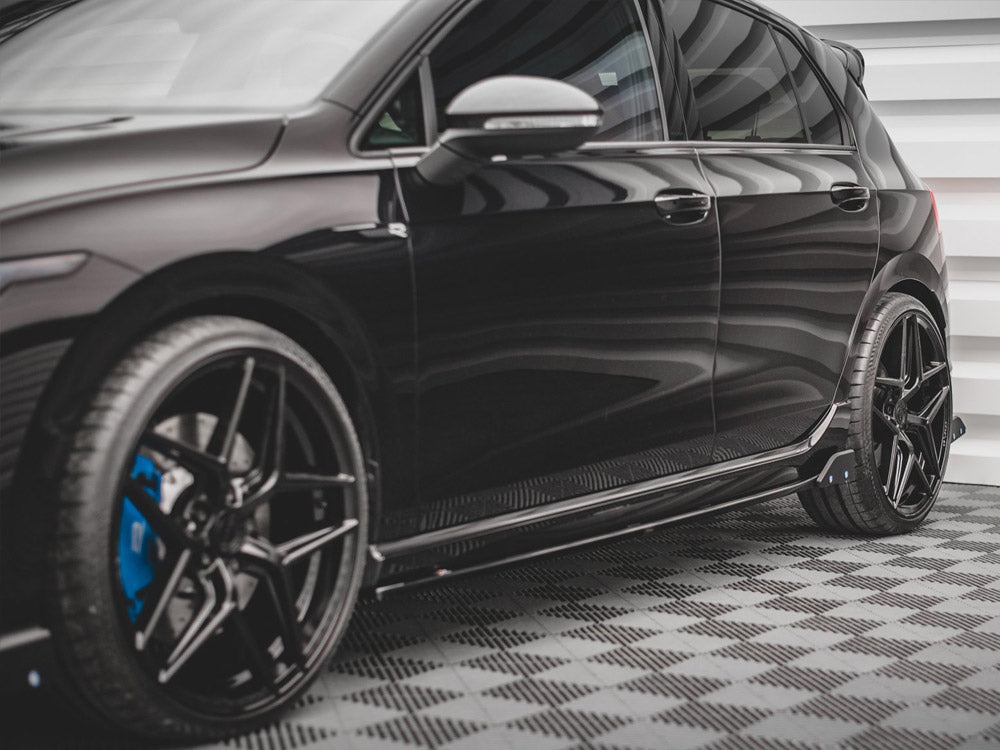 Side Skirts Diffusers V.2 + Flaps Vw Golf R Mk8