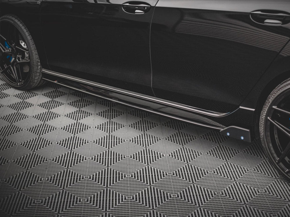 Side Skirts Diffusers V.2 + Flaps Vw Golf R Mk8