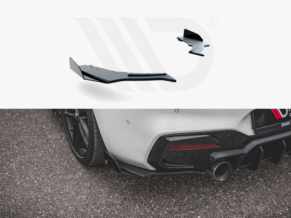 Street Pro Rear Side Splitters V.3 + Flaps Bmw 1 F20 M140I