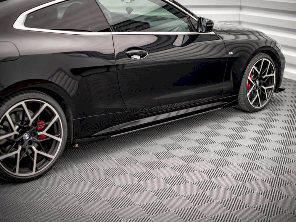 Street Pro Side Skirts Diffusers + Flaps Bmw 4 M-Pack / M440I G22 / G23