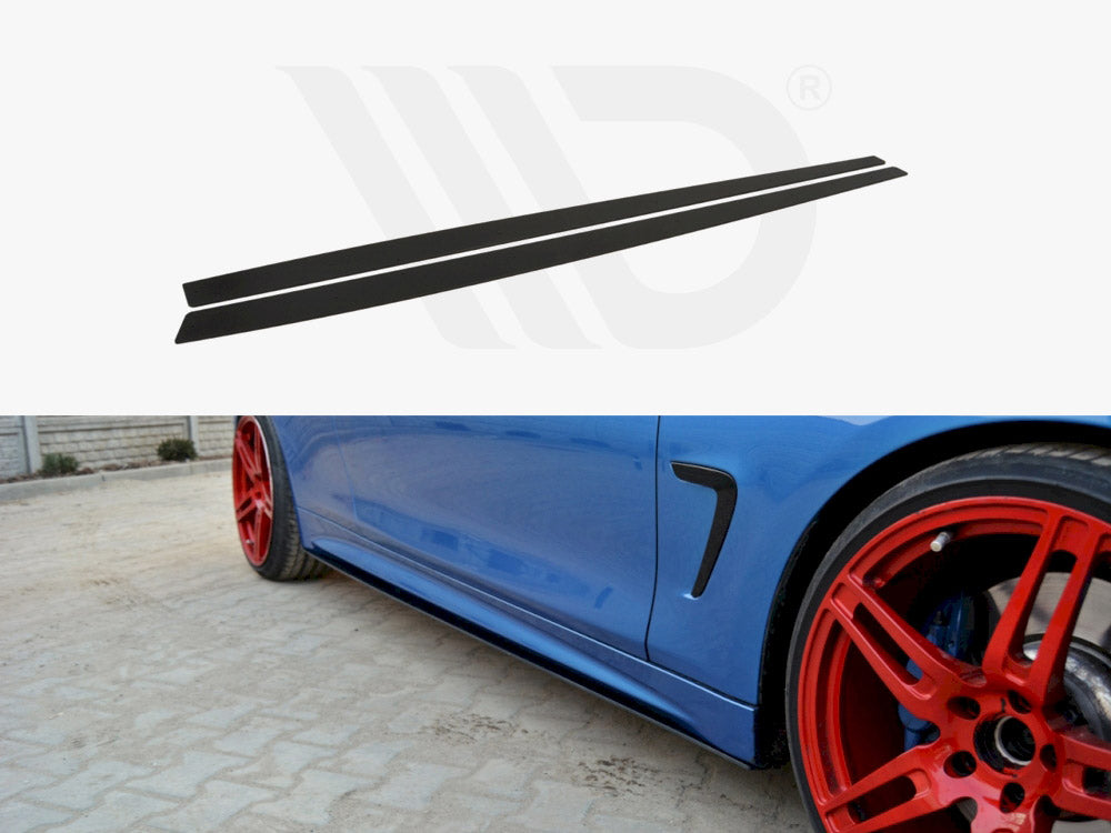Racing Side Skirts Diffusers Bmw 4 Coupe / Gran Coupe / Cabrio M-Pack F32 / F36 / F33