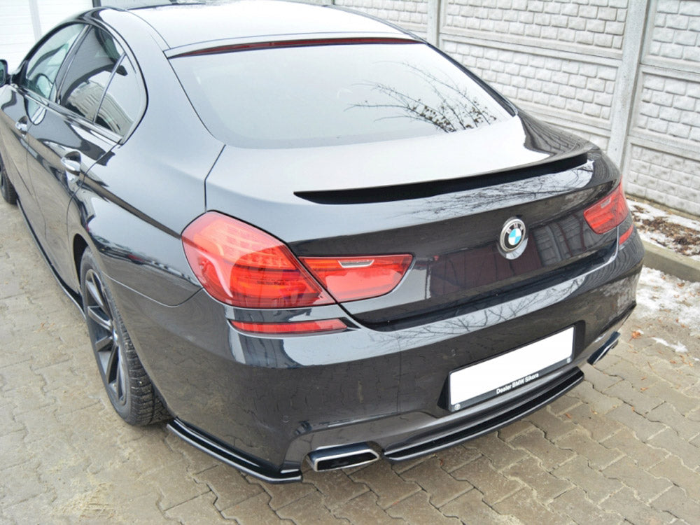 Central Rear Splitter (Vertical Bars) Bmw 6 Gran Coupe M-Sport - Textured