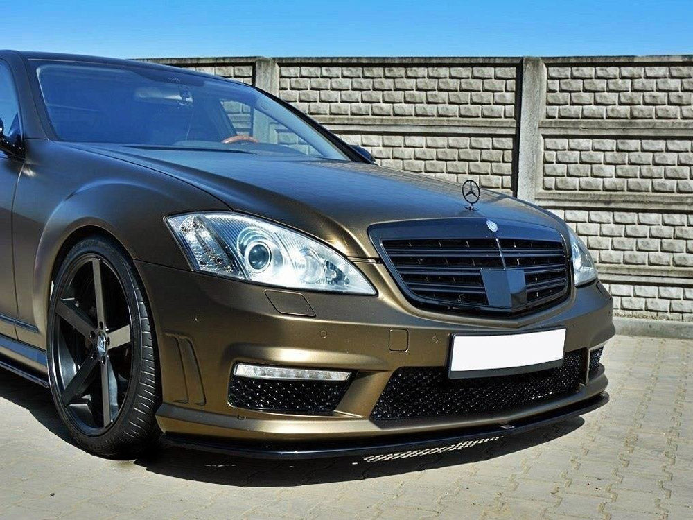 Front Splitter Mercedes S-class W221 AMG - Textured