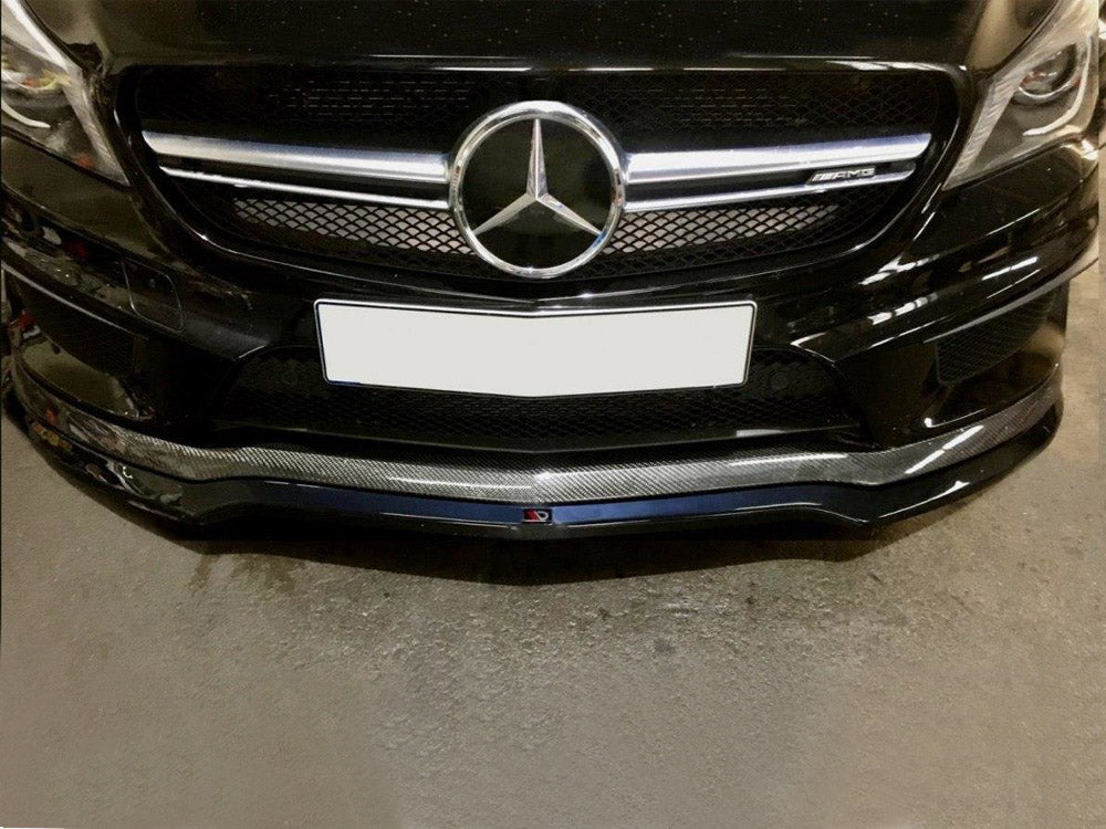 Front Splitter V.1 Mercedes CLA 45 AMG C117 - Textured