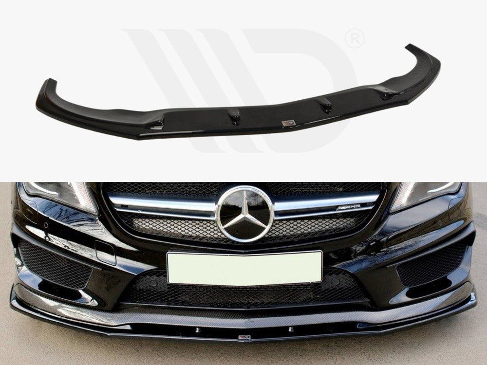Front Splitter V.2 Mercedes CLA 45 AMG C117 (Pre-facelift) - Textured