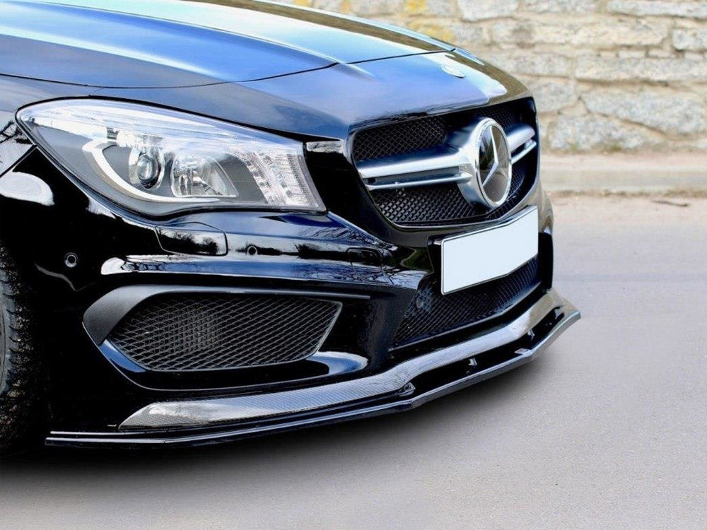 Front Splitter V.2 Mercedes CLA 45 AMG C117 (Pre-facelift) - Textured