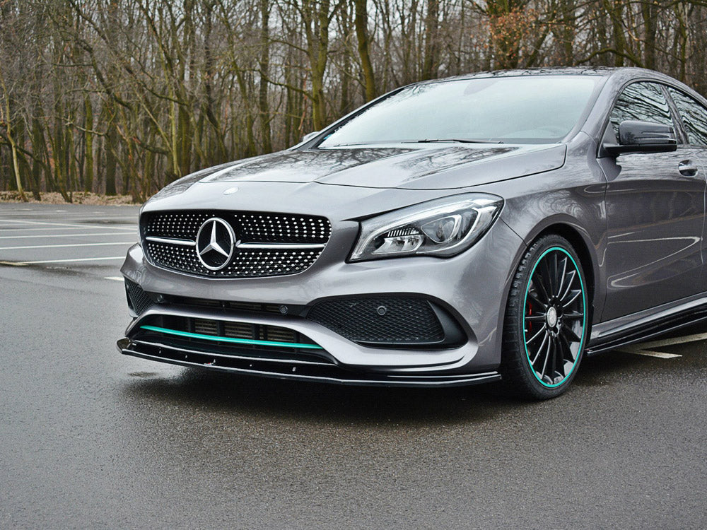 Front Splitter V.1 Mercedes-Benz CLA C117 AMG-Line Facelift - Textured