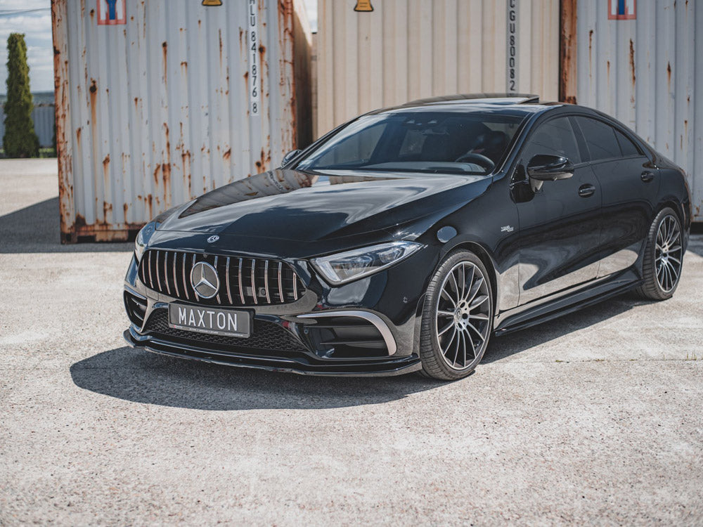 Front Splitter V.2 Mercedes-Benz CLS AMG-Line / 53AMG C257 - Textured