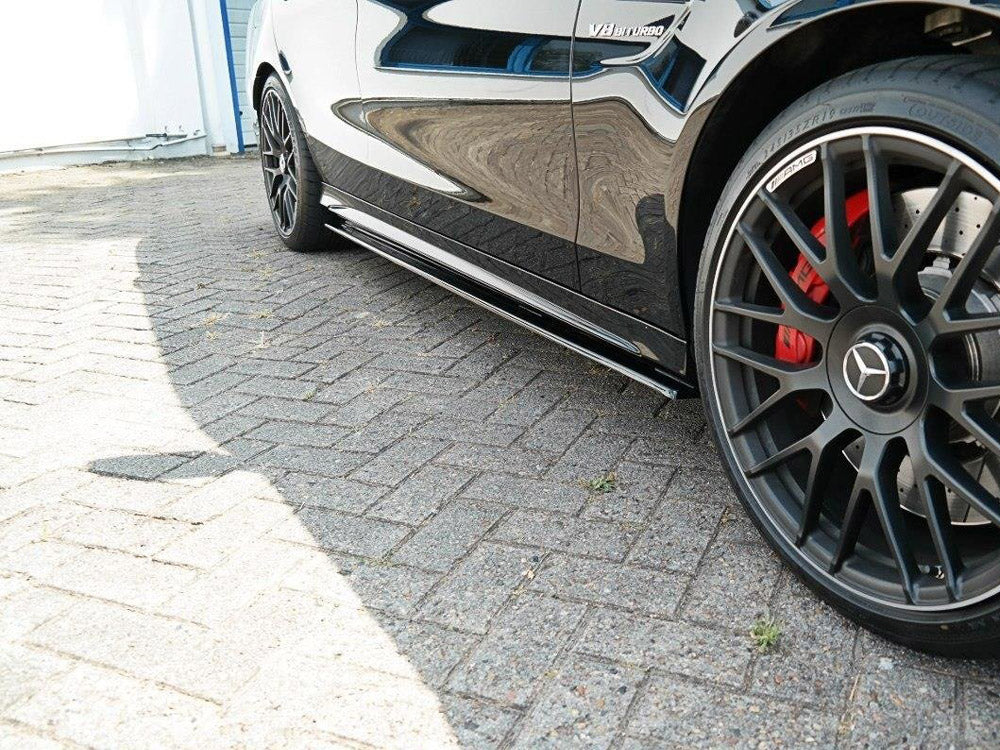 Side Skirts Diffusers V.1 Mercedes-AMG C63 Sedan / Estate W205 / S205