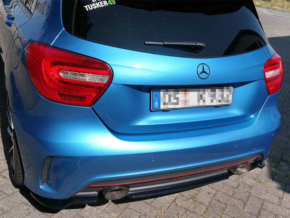 Rear Splitter Mercedes A-Class W176 AMG-Line Pre-Facelift - Textured