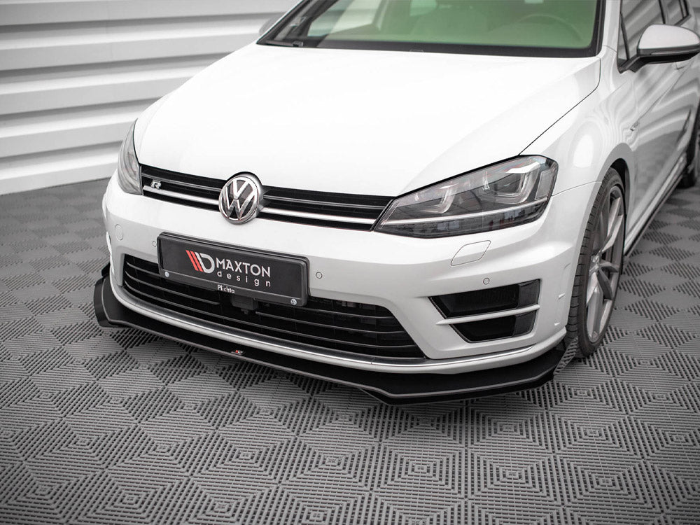 Street Pro Front Splitter V.1 + Flaps Vw Golf R Mk7