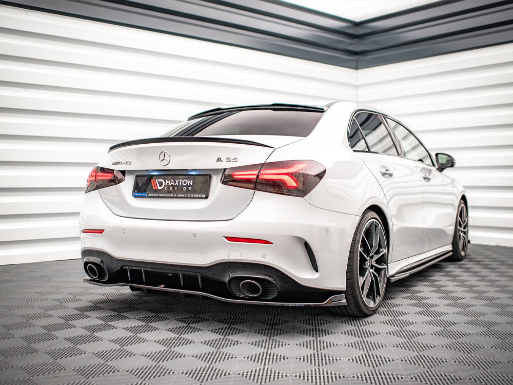 Rear Splitter (Vertical Bars) V.2 Mercedes A 35 AMG Sedan V177