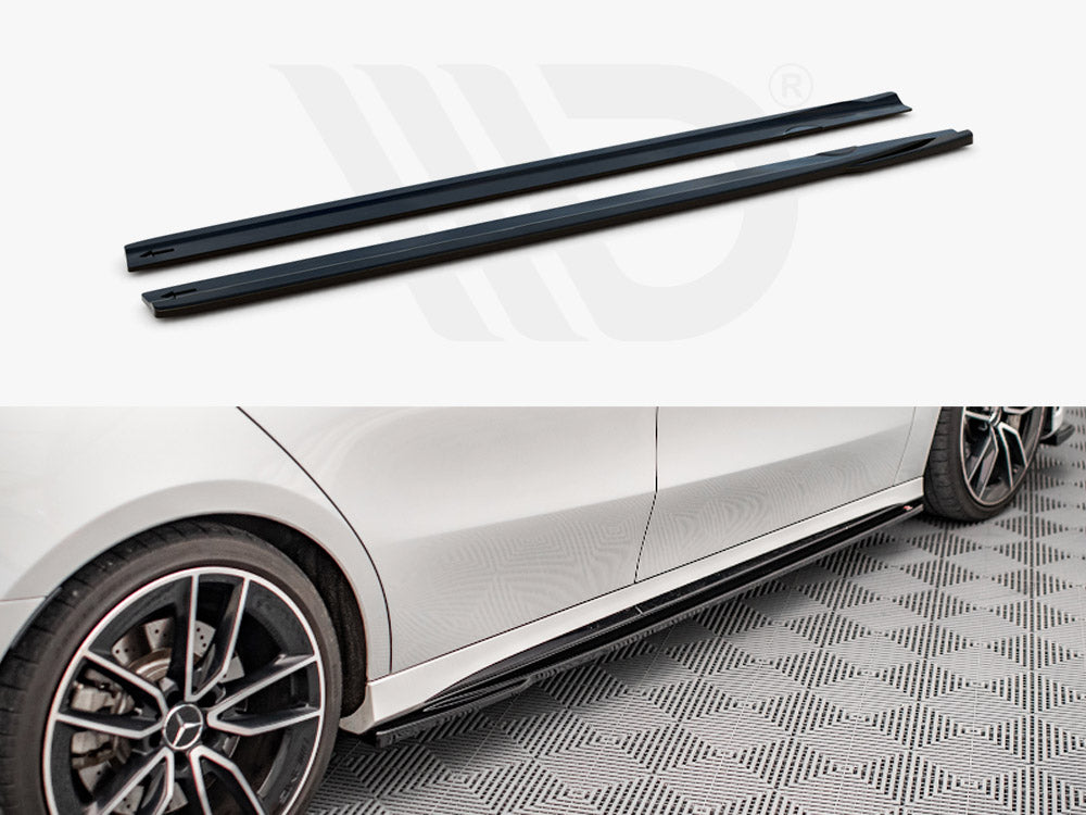 Side Skirts Diffusers V.2 Mercedes A35 AMG / AMG-Line W177