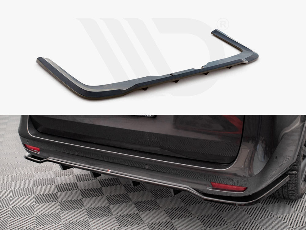 Rear Splitter (Vertical Bars) Mercedes V-Class AMG-Line W447 Facelift