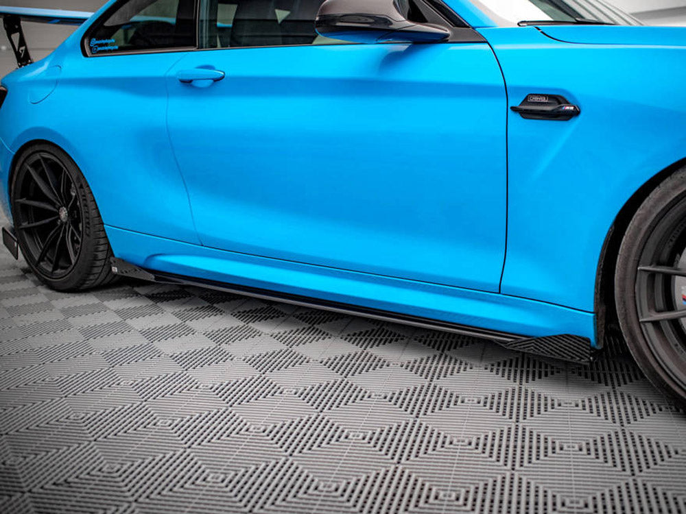 Street Pro Side Skirts Diffusers + Flaps Bmw M2 F87