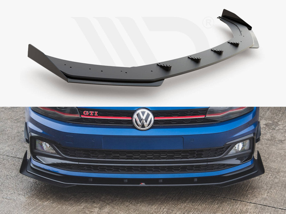 Street Pro Front Splitter + Flaps Vw Polo Gti Mk6