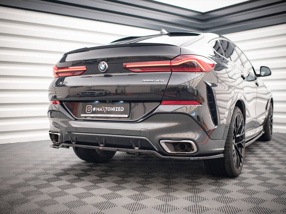 Central Rear Splitter (Vertical Bars) V.3 Bmw X6 M-Pack G06