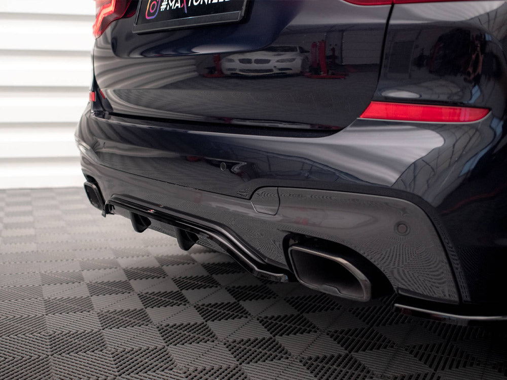 Central Rear Splitter (Vertical Bars) Bmw X3 M40I / M40D G01