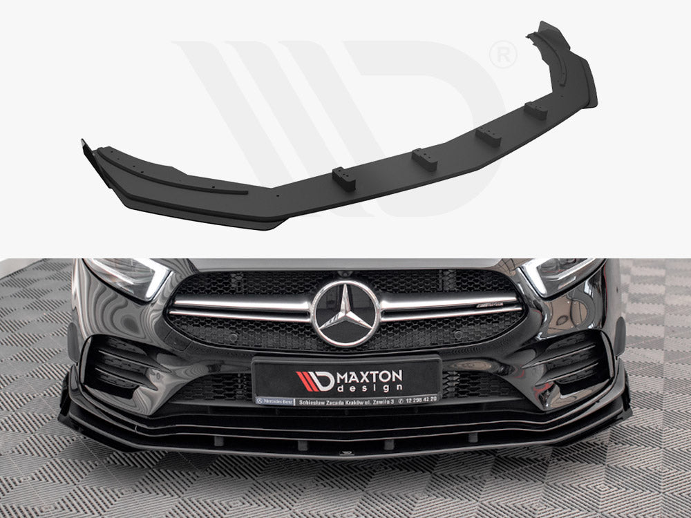 Street PRO Front Splitter + Flaps Mercedes A35 AMG / AMG-Line Aero Pack W177