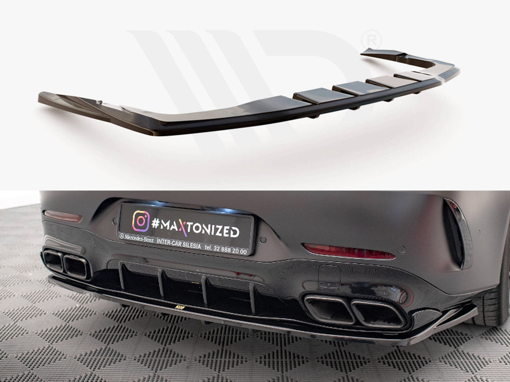 Rear Splitter (Vertical Bars) Mercedes AMG GT 63S 4-door Coupe Aero