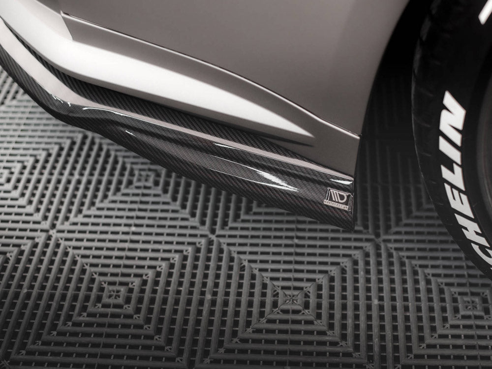 Carbon Fiber Rear Side Splitters Bmw M4 G82