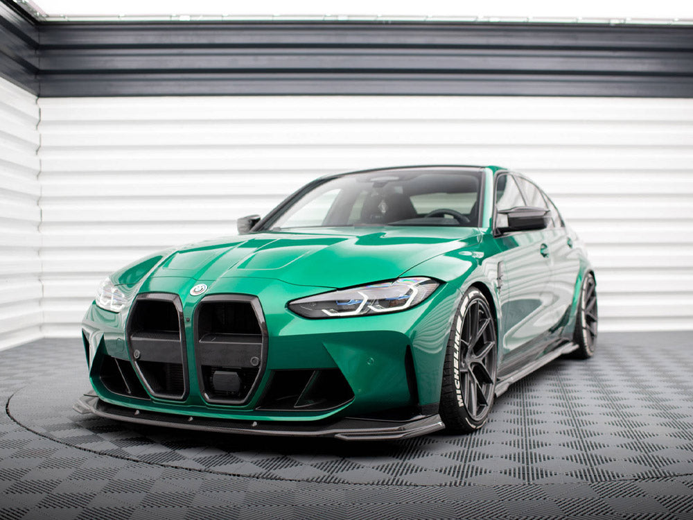 Carbon Fiber Front Grill + License Plate Holder Base Bmw M4 G82 / M3 G80