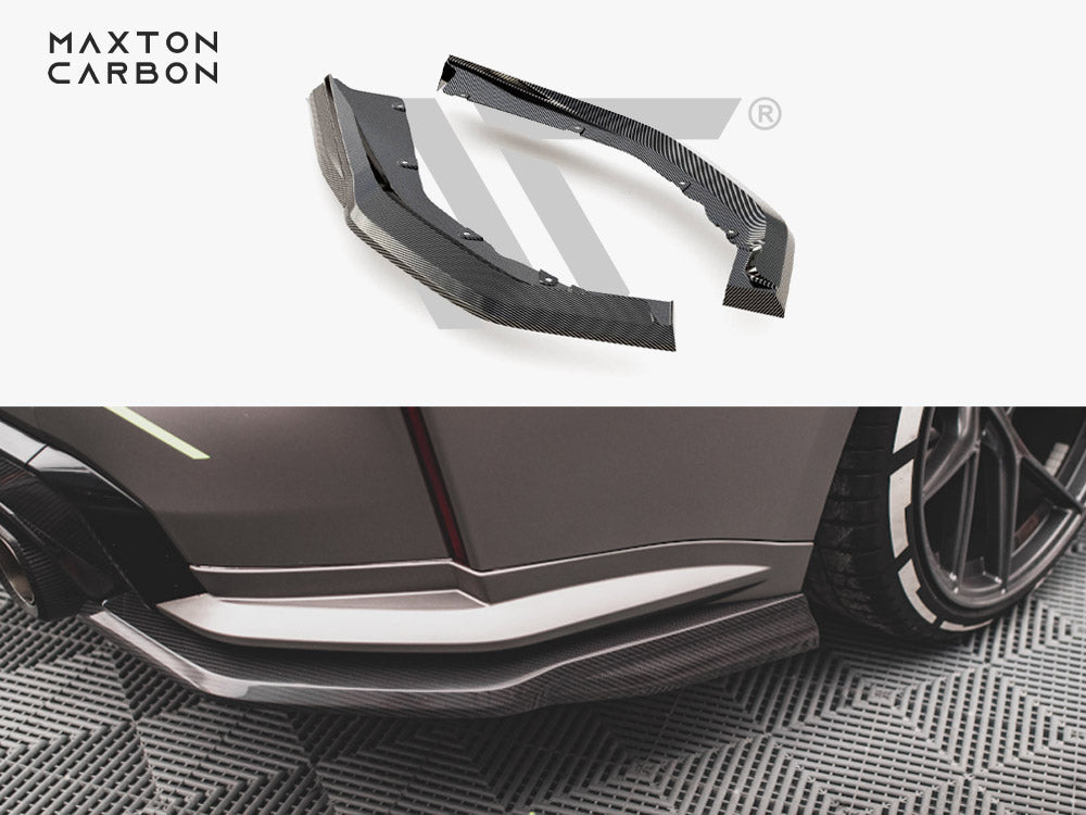 Carbon Fiber Rear Side Splitters Bmw M4 G82