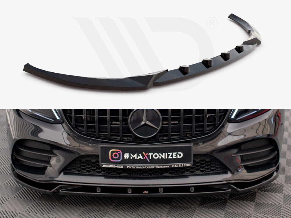 Front Splitter V.2 Mercedes-Benz C AMG Line Sedan / Coupe / Estate W205 / C205 / S205 Facelift