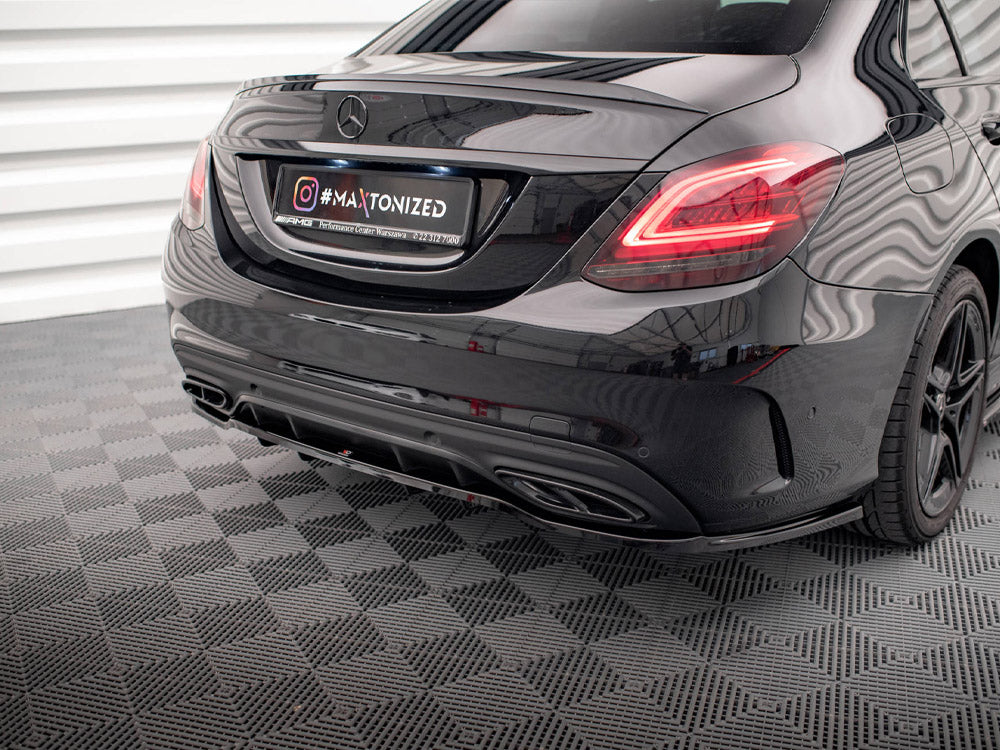 Rear Splitter (Vertical Bars) Mercedes C AMG Line W205 Facelift