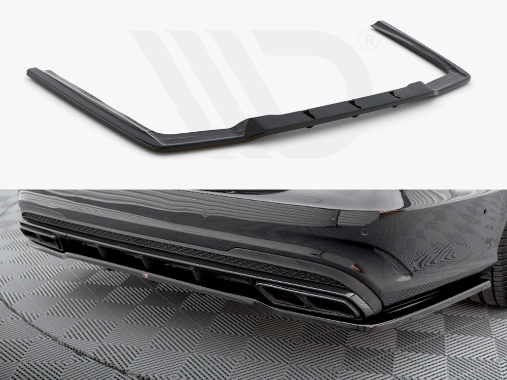Rear Splitter (Vertical Bars) Mercedes E63 AMG Sedan W212 Facelift