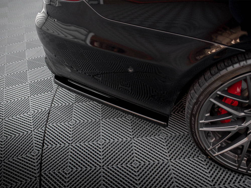 Rear Splitter (Vertical Bars) Mercedes E63 AMG Sedan W212 Facelift