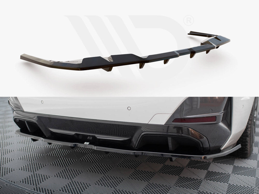 Central Rear Splitter (Vertical Bars) V.1 Bmw I4 M-Pack G26