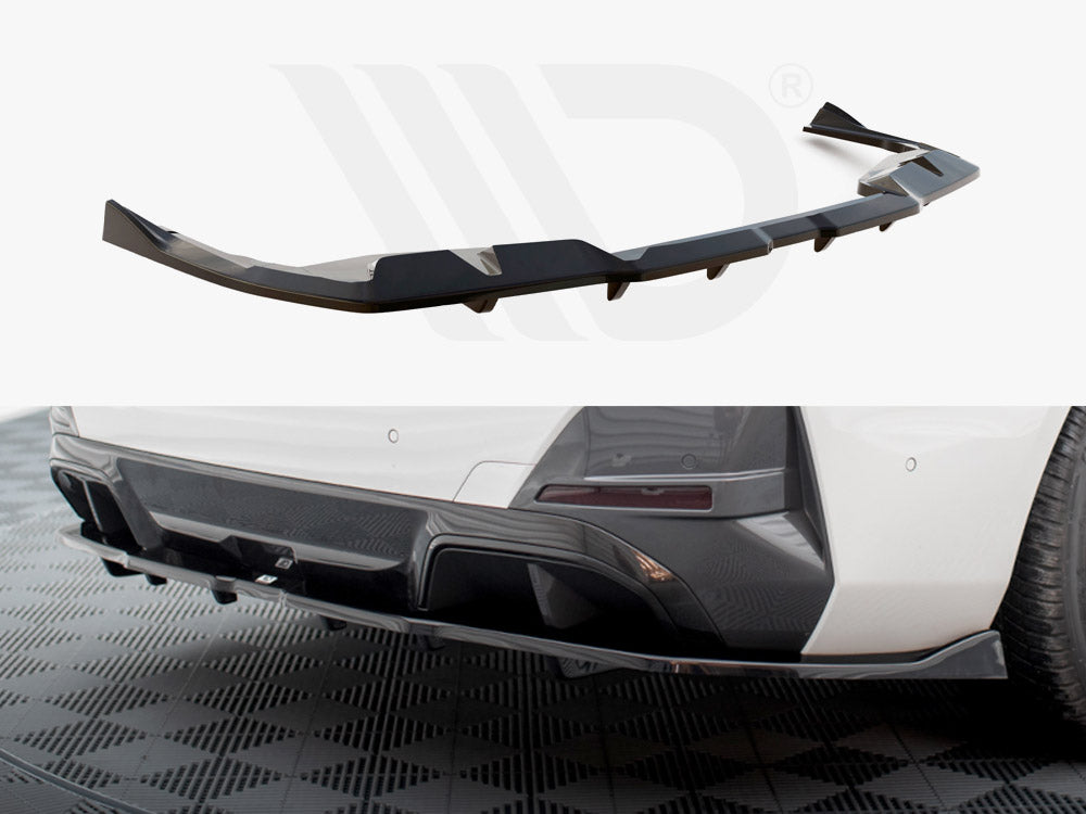 Central Rear Splitter (Vertical Bars) V.2 Bmw I4 M-Pack G26
