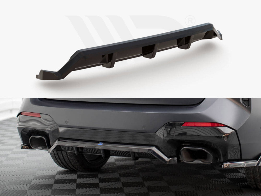 Central Rear Splitter (Vertical Bars) Bmw X3 M-Pack G01 Facelift
